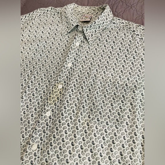 Maui Trading Company Shirt Adult XL Button Up  Short Sleeve  Mens Paisley‎ - Picture 8 of 8